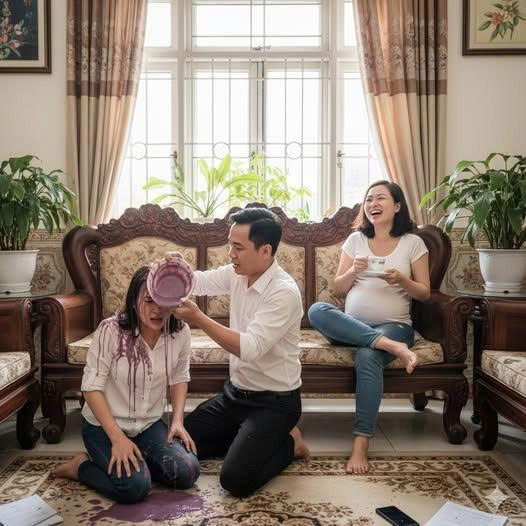 Người chồng tôi từng gọi là chồng, trước mặt tôi và người đàn bà anh ta đang cặp kè, đổ thẳng một bát mắm tôm lên đầu tôi.