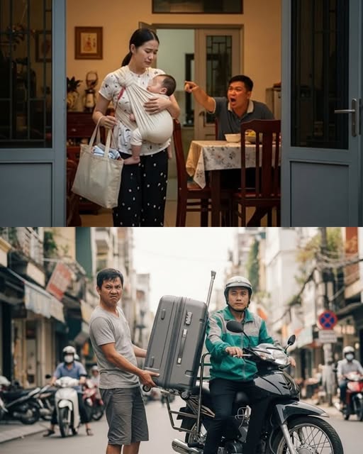 Vợ bế con về quê chăm bố ố::m nặng, chồng thuê shipper 500k chở luôn vali quần áo vợ ra bến xe kèm tin nhắn: “Đi khỏi về”