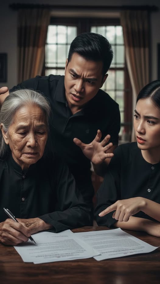 Con trai tôi chộp lấy thắt lưng để ép tôi ký giấy ủy quyền đất đai. Con dâu tôi đắc chí cười nói: “Giờ thì mọi thứ sẽ thuộc về bọn con.”