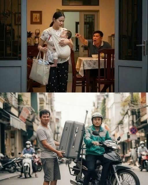 Vợ bế con về quê chăm bố ố::m nặng, chồng thuê shipper 500k chở luôn vali quần áo vợ ra bến xe kèm tin nhắn: “Đi luôn, khỏi về”. Để rồi đúng 30 phút sau chồng nhận tin s/ét đ/á/nh từ vợ