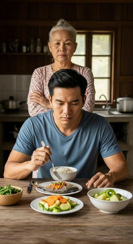 Về nhà trong cơn đ:ói c:ồn c:ào, tôi lấy ngay bát cơm cữ mẹ chuẩn bị cho vợ. Vừa ăn vào, tôi buồn n:ôn d:ữ d:ội, và một bí mật gh:ê s:ợ đã được hé lộ. Không chút do dự, tôi chuyển vợ con ra khỏi nhà để đi thuê trọ.